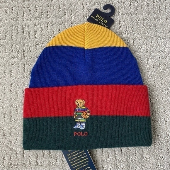 Polo Ralph Lauren Basketball Bear Beanie - Picture 2 of 6
